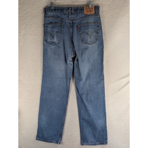 Vintage Levis 550 Jeans Mens 34x32 Blue Denim Straight Relaxed Fit Faded Y2K - Picture 2 of 16